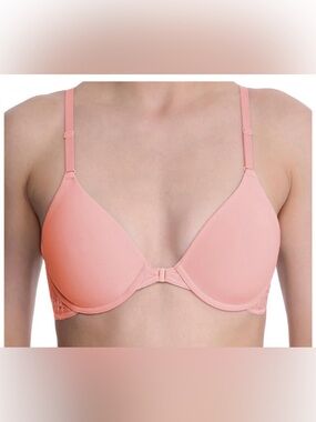 Natori 728309 Lush Front Close Contour underwire bra light pink size 32DDD 32F